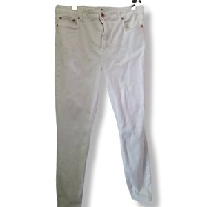 Vineyard Vines Size 32 White High Rise Skinny 27" Inseam Jeans